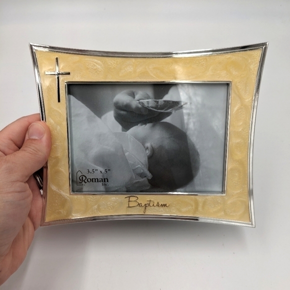 Roman Baptism Church Picture Frame 3.5in x 5in - Picture 1 of 4